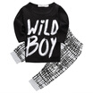 Newborn Baby Boy Long Sleeve Cotton T-shirt TopsLong Pants Outfits Set Clothes
