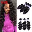 Loose Wave 3 Bundles Malaysian Virgin Hair 8A Unprocessed Virgin Human Hair Loose Wave Malaysian Hair Weave Bundles