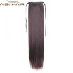 22" Silky Straight 15 Colors Synthetic Hair Ribbon Drawstring Ponytail Pieces Extension