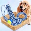 Huapeng pet hoopet dog toys bite rope knot molars toys dog bites large four sets