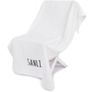 Sanli combed cotton Zhen perfect color embroidered words padded towel 1 70 × 140cm soft&comfortable absorbent wrap 560 g white