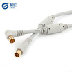 And macros D&S HLVN003 Digital HD Widescreen TV Copper Core 24K Gold-plated Plug Coaxial HD Interface Cable 15 Meter Gray