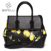 BAFELLI split leather lemon printing Briefcases autumn&winter bolsa feminina black bags handbags women famous brands bag