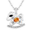 Austria Crystal Pendant Necklaces Animal White Gold Color Women Party Gift High Quality Fashion Jewelry 17900