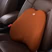MUBO car waist memory foam pillow car office waist pillow coffee color