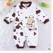2017 Cute Cow Newborn Girls Boys Clothes Baby Outfit Infant Romper Clothes 0-24M