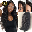 Glueless Full Lace Human Hair Wigs For Black Women Brazilian Virgin Hair Wigs Deep Wave Curly Lace Wigs With Baby Hair