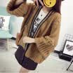 sustory women 2017 autumn&winter Korean version of the long-sleeved sweater women&39s cardigan loose Korean jacket sweater jacket SRSU143 khaki all code
