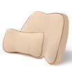 Wufu Jinniu car headrest pillow cushion bamboo charcoal memory cotton driving office neck pillow waist support suit comfortable rice