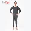 INTERIGHT men plus velvet thick warm brushed warm underwear light gray gray M