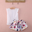 Kids Baby Girls Toddler T-shirt Tank Tops Skirt Dress 2PCS Set Outfits Clothes