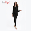 Ms INTERIGHT plus cashmere thickening woolen underwear black L