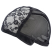 Weaving Wig Cap Adjustable Straps for Making Wigs Lace Mesh Stretchy Net Black 1Pcs