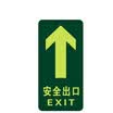 Teng Chi CT fire fluorescent safety export luminous light stickers evacuation signs direction signs luminous waterproof&wear-resistant warning stickers A01 straight safety exit