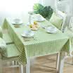 Jinhua Chinese style spring green small plaid tablecloths table cloth waterproof tablecloth European pastoral small fresh set coffee table cloth lace section waterproof 130 180cm