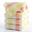 Sunvim towel A class non-fluorescent 32S 2 super soft yarn combed cotton colorful time towel single small towel yellow 34 35cm 47g Article