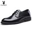 Playboy PLAYBOY ESTABLISHED 1953 Men&39s classic lace business casual shoes wedding shoes round dress shoes men&39s shoes 6CW513009D01 black 40