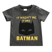 Baby Boy Batman T-shirt Toddler Kids Summer Short Sleeve Fashion Kids Shirt Tops