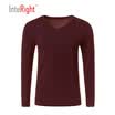INTERIGHT Qiu Qiu Qiu pants male Modal cotton V-neck thermal underwear basic set deep horse gray XXL