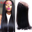 7a Grade 360 Lace Frontal Brazilian Virgin Hair Unprocessed Virgin Straight Hair 360 Lace Frontal Closure