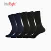 INTERIGHT flat silk sticky business men socks 5 pairs of mixed color uniform
