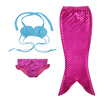 Kids Girls Swimmable Mermaid Tail Sea-maid Bikini Swimwear Swimming Costume Sets