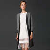 Marc Rebecca Fashion Striped Knit Cardigan Jacket Jacket 75004D Orange Striped M