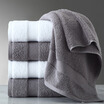 Kang Xin five-star hotel bath towel cotton thick thick absorbent unisex gray 14080cm