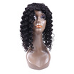 Half Lace Deep Wave Hair Wigs Brazilian Deep Wave Hair Human Hair Lace Wig 7A Grade 100 Human Virgin Hair