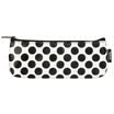 Kinbor leather stationery bag female pencil bag storage bag school supplies flat paragraph dot KBB22474-3