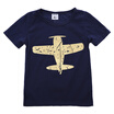 Novelty Short Sleeve Boy Kids Plane T-shirt Shirt Tops Casual Blosue 1-8Y