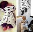 Newborn Baby Boy Girl Infant Warm Cotton Outfit Jumpsuit Romper Bodysuit Clothes