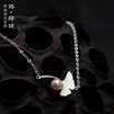 Luo Linglong s925 sterling silver pearl fashion women bracelet jewelry