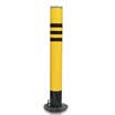 Tengchi CT reflective warning column red&white road column steel pipe warning column isolation pile road pile iron column anti-collision column 50cm thick yellow black warning column