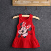 Kids Baby Girls Lovely Minnie Mouse Cotton Skirts Party Princess Dress For 1-6Y