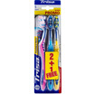 TRISA Smart toothbrush × 3 three loaded Switzerland imported soft hair innovation X-type cross hair brush scientific handle color random