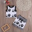 New Toddler Baby Girl Boy Clothes Vest Tops T-shirtShorts Outfits Set Tracksuit