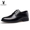 Playboy PLAYBOY ESTABLISHED 1953 Classic men&39s lace business wedding shoes British round dress shoes men&39s shoes 5DW009049D01 black 41