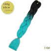 AISI HAIR Ombre Kanekalon Braiding Hair Extensions 24inch 100g Synthetic Jumbo Braids Hair Fiber Pink Purple Blue Green 1pce