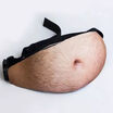 Funny Dad Bag Waist Bags Flesh Colored Fat Beer Belly Fanny Packs for Men Male