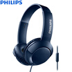 Philips PHILIPS wire headset bass fashion flat discount Bass SHL3075 blue