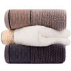 Sanli towel textile cotton color grid satin towel 3 Pack 34x74cm soft absorbent towel each individually wrapped