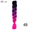 Silky Strands 24 100g Ombre Synthetic Braiding Hair Extensions For Crochet Braids Kanekalon Jumbo Braids Two Tone Ombre Color 1p