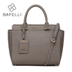 BAFELLI split leather business shoulder bag fashion trapeze Large capacity bag women luxury handbag designer messenger bag