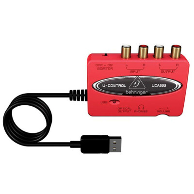 BEHRINGER UCA222 профессиональная звуковая карта USB экономичная цена, простая работа, высокое качество звука
BEHRINGER UCA222 профессиональная звуковая карта USB экономичная цена, простая работа, высокое качество звука