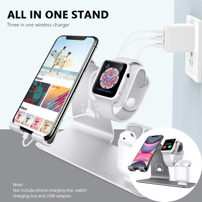 Durable Aluminum 3 In 1 Wireless Charger Stand for IPhone Qi Fast Charge Dock Station Vertical for IWatch AirPods
Durable Aluminum 3 In 1 Wireless Charger Stand for IPhone Qi Fast Charge Dock Station Vertical for IWatch AirPods