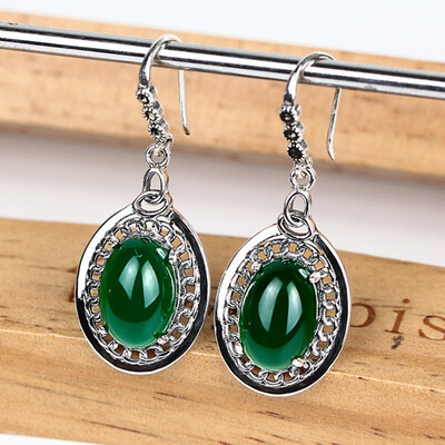 Natural turquoise earrings 925 sterling silver ear hooks natural green agate round earrings green ear studs
Natural turquoise earrings 925 sterling silver ear hooks natural green agate round earrings green ear studs