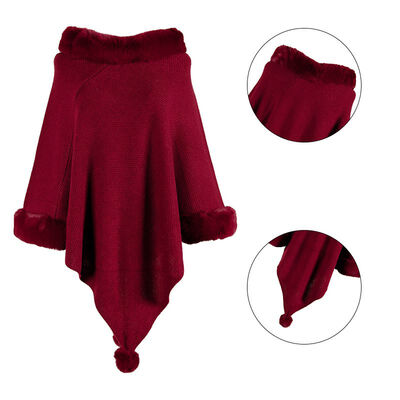 Shawl Cloak Sweater Female Fur Collar Solid Color Hair Ball Sweater Princess Wind Simple Wild Autumn New Fashion Elegant
Shawl Cloak Sweater Female Fur Collar Solid Color Hair Ball Sweater Princess Wind Simple Wild Autumn New Fashion Elegant