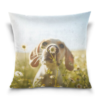 ALAZA Throw Pillow Case Decorative Pillow Covers 16 X 16 inch Dog Smelling A Flower Pattern Pillowcase
ALAZA Throw Pillow Case Decorative Pillow Covers 16 X 16 inch Dog Smelling A Flower Pattern Pillowcase