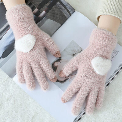 cute Gloves Women Touch Screen 2019 New Winter Soft Rabbit Wool Gloves Warm Lovely Girls Pink Heart Mittens Gloves
cute Gloves Women Touch Screen 2019 New Winter Soft Rabbit Wool Gloves Warm Lovely Girls Pink Heart Mittens Gloves